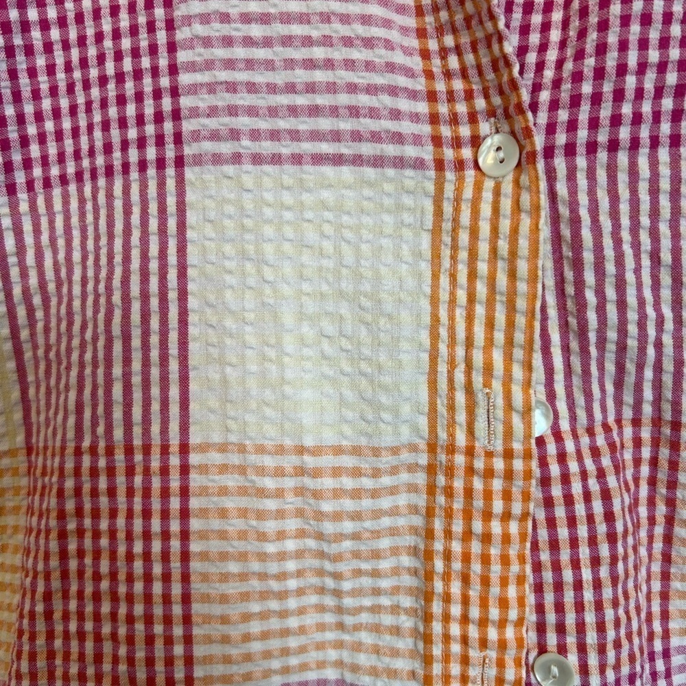 Vintage Willow Ridge Colorful Button Down 100% Cotton Women’s Large - Picture 3 of 4